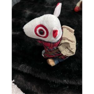 Target Dog Plush hiking Camping Dog Stuffed Toy Bullseye -